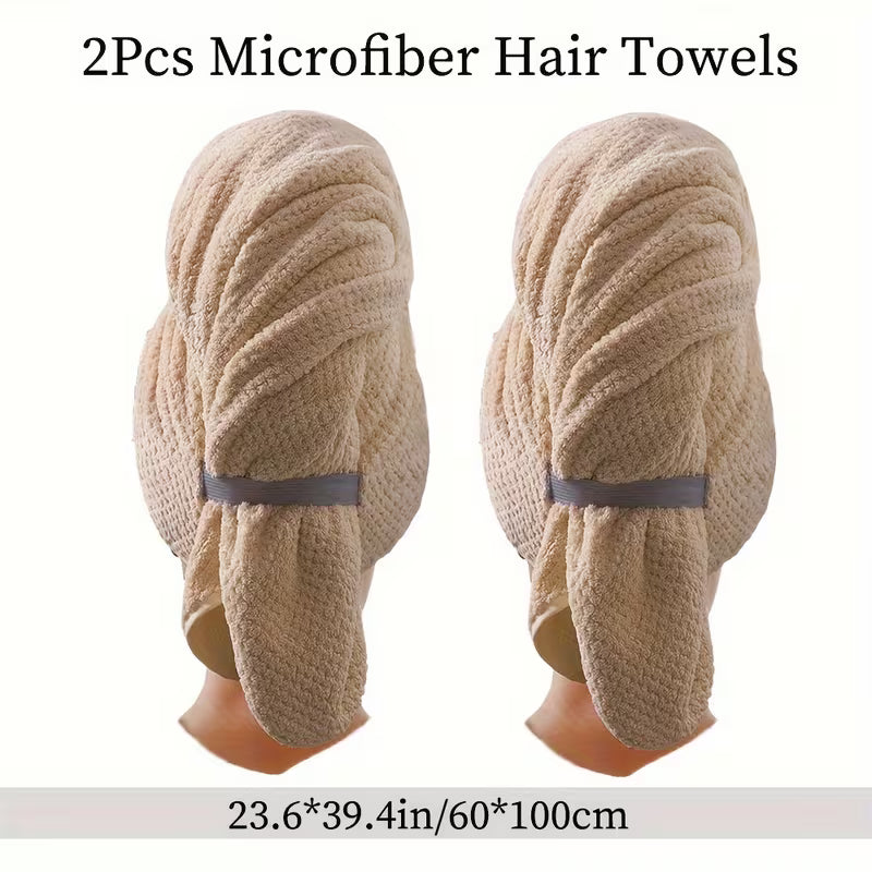 Set of 2 - Edenic UltraSoft™ Hair Drying Towels