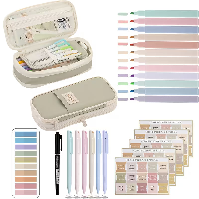 35-Piece Bible Study & Stationery Set