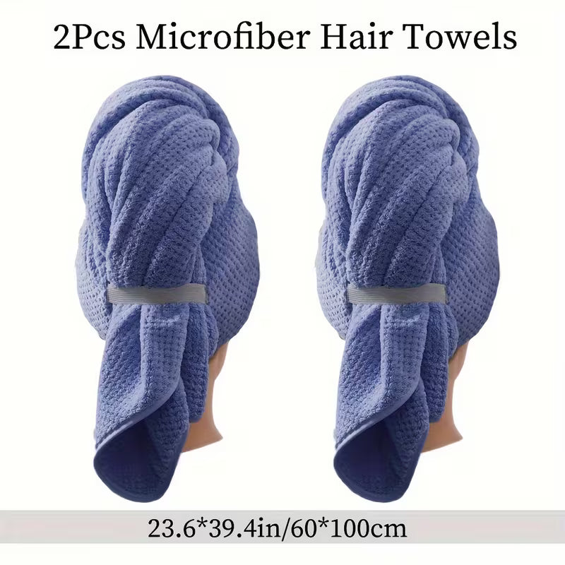 Set of 2 - Edenic UltraSoft™ Hair Drying Towels