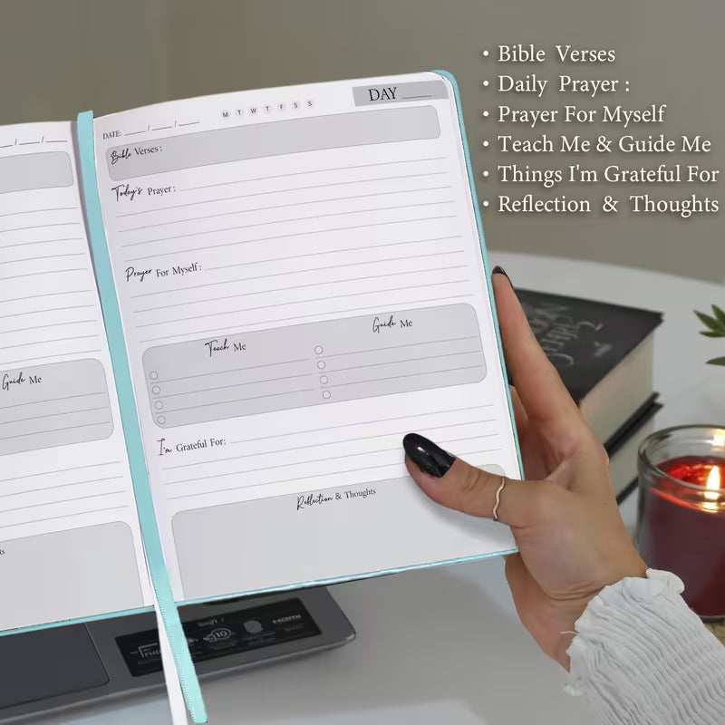 Faux Leather Daily Prayer & Gratitude Journal