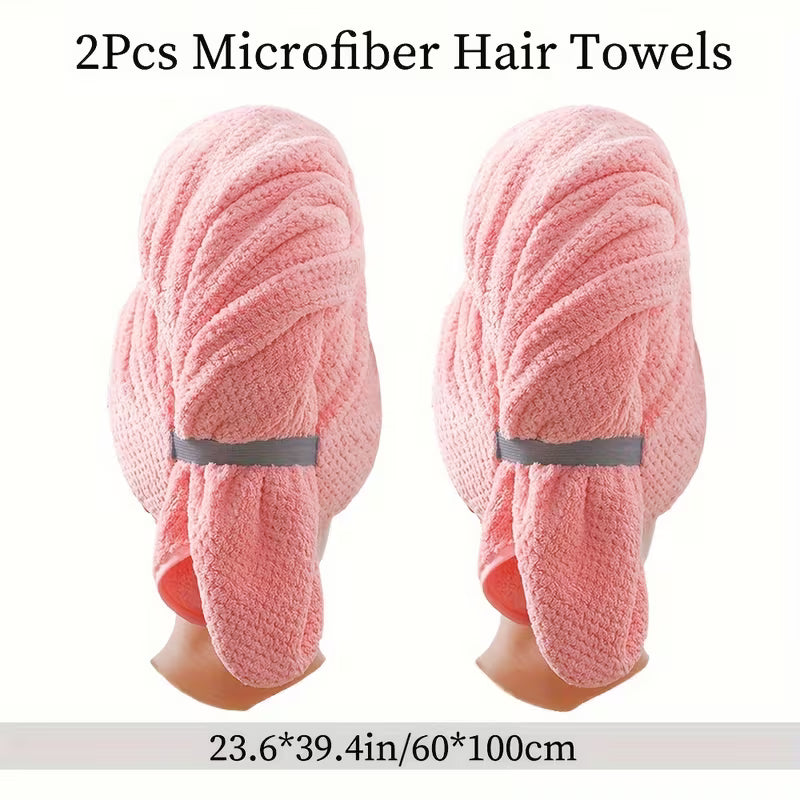 Set of 2 - Edenic UltraSoft™ Hair Drying Towels