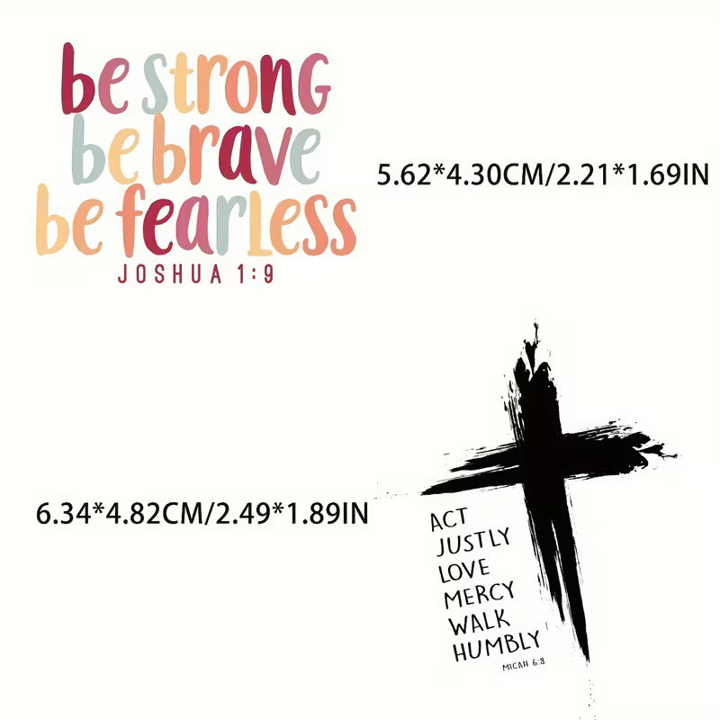 Bible Verse Sticker Pack – 50 Matte Inspirational Scripture Stickers